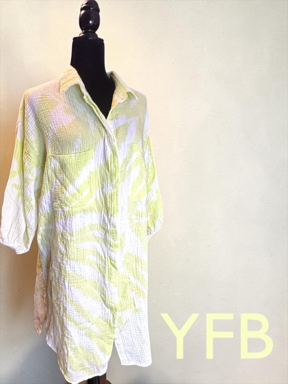 NWT Cotton YOUNG FABULOUS & BROKE Gauze Tunic/Dress Sz M